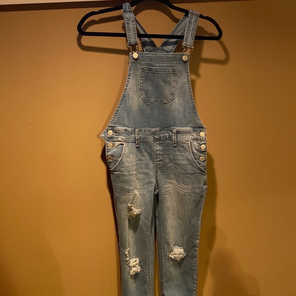 SO denim jumper‎ girls size 12 NWOT